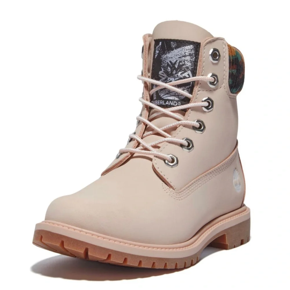 TIMBERLAND HERITAGE 6 INCH BOOT FOR WOMEN IN LIGHT PINK/CAMO - Picture 7 of 7